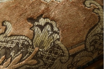 イタリアアンティーク　ロココ調のデザインが優雅なダイニングチェア2脚セット　(R-091222)