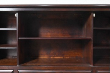 中古　美品　松本民芸家具　挽物脚が映えるC型サイドボード　定価約73万円　(R-091225)