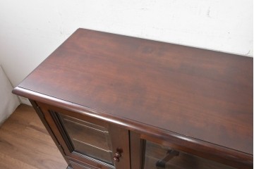 中古　美品　松本民芸家具　挽物脚が映えるC型サイドボード　定価約73万円　(R-091225)