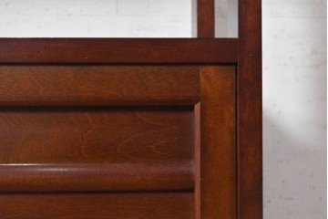 中古　美品　松本民芸家具　#505型　横桟を配した端正な茶箪笥　定価約38万円　(R-091226)