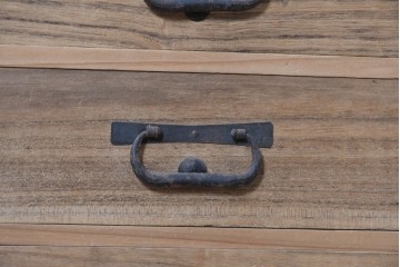 和製アンティーク　大正期　前面桐材　21杯の引き出しを備えた小箪笥　(R-091230)