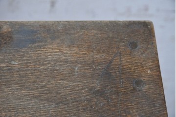 和製アンティーク　昭和初期　栓材　ワイドなガラス戸が印象的なローボード　(R-091238)