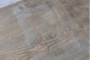 和製アンティーク　昭和初期　栓材　ワイドなガラス戸が印象的なローボード　(R-091238)