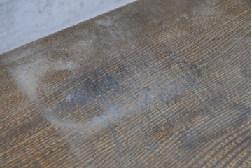 和製アンティーク　昭和初期　栓材　ワイドなガラス戸が印象的なローボード　(R-091238)