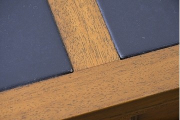 中古　アメリカ　DREXEL HERITAGE(ドレクセルヘリテイジ)　Triune(トライユン)　マホガニー材　引き出し9杯を備えたクラシカルな両袖デスク　定価約75万円　(R-091261)