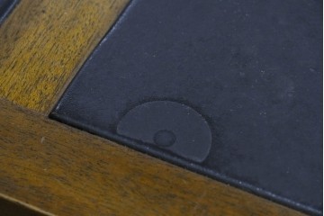 中古　アメリカ　DREXEL HERITAGE(ドレクセルヘリテイジ)　Triune(トライユン)　マホガニー材　引き出し9杯を備えたクラシカルな両袖デスク　定価約75万円　(R-091261)