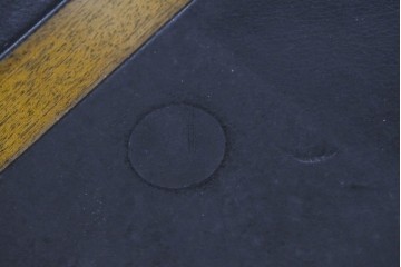 中古　アメリカ　DREXEL HERITAGE(ドレクセルヘリテイジ)　Triune(トライユン)　マホガニー材　引き出し9杯を備えたクラシカルな両袖デスク　定価約75万円　(R-091261)