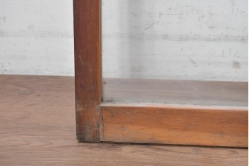 アンティーク建具　昭和初期から昭和中期　大きなガラス面が開放的なガラス戸2枚セット　(R-091265)