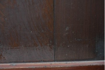 アンティーク建具　明治から大正期　赤みを帯びた木枠が味わい深い障子帯戸4枚セット　(R-091267)