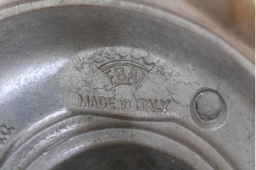 中古　イタリア製　F.B.A.I.(Fonderia Bronzi Artistici Italia)　Tiche(ティケ)　天使絵とブルー・ゴールドの装飾を備えた6灯シャンデリア　定価推定約160万円　(R-091272)
