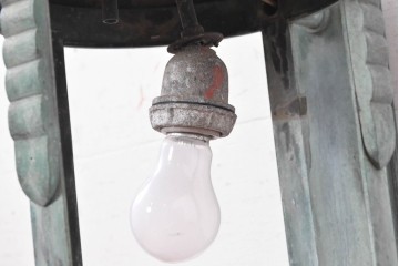 和製アンティーク　昭和初期から昭和中期　大型サイズ　大正ロマン　真鍮製　無骨で存在感のあるウォールライト　(R-091279)