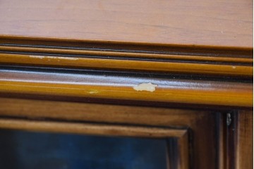 中古　CLイタリア(CLItalia)　花の象嵌と流麗な彫刻が美しいサイドボード　定価約180万円　(R-091288)