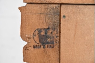 中古　CLイタリア(CLItalia)　花の象嵌と流麗な彫刻が美しいサイドボード　定価約180万円　(R-091288)