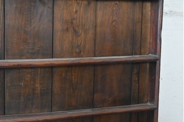 イギリスアンティーク　1800年から1830年頃　約200年前の希少品!!　オーク材　重厚な雰囲気漂うカップボード　(R-091292)