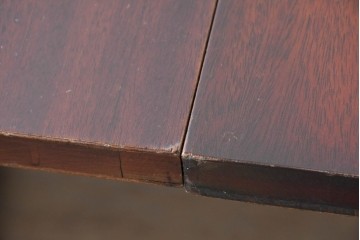 アメリカアンティーク　1930年から1950年頃　マホガニー材　ツインペデスタルがクラシカルなエクステンションテーブル　(R-091293)