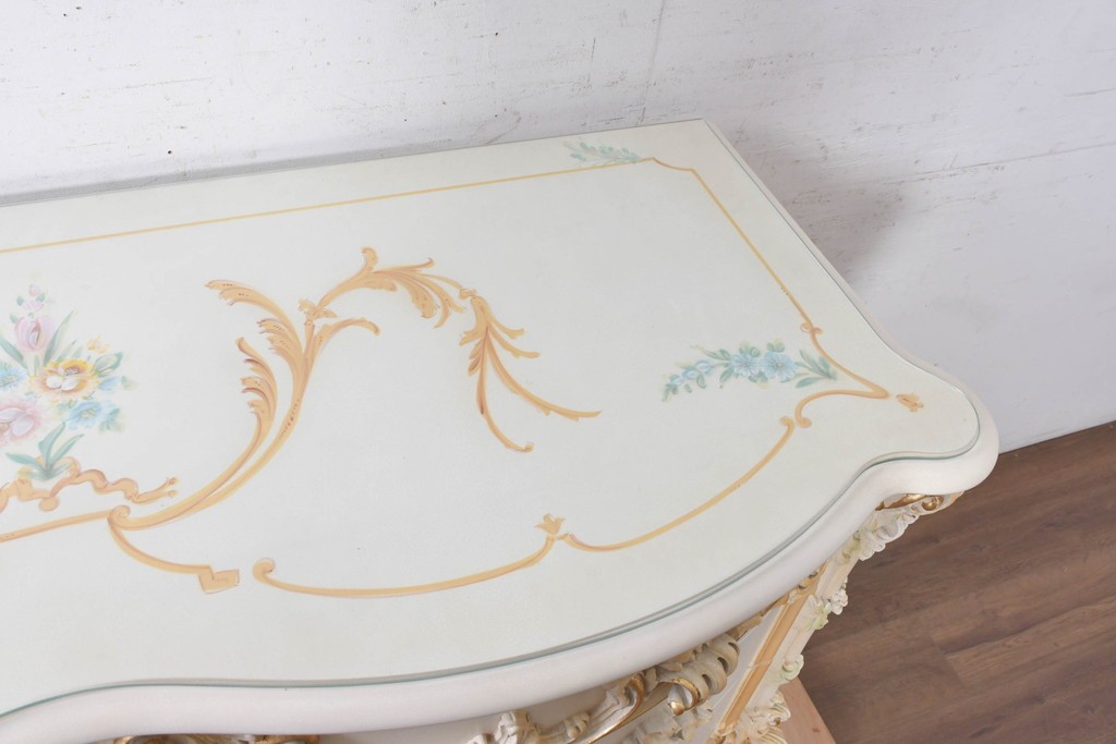 中古　美品　SILIK(シリック)　花柄と立体的な装飾が優美なチェスト　現行定価約300万円　(R-091294)