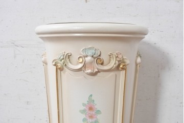 中古　イタリア高級家具　SILIK(シリック)　植物のレリーフ装飾が華やかな傘立て　定価約46万円　(R-091296)