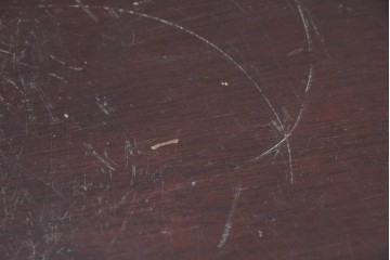 イギリスアンティーク　1920年から1930年頃　マホガニー材　5段の収納とキャスター脚を備えたクラシカルなレコードケース　(R-091311)