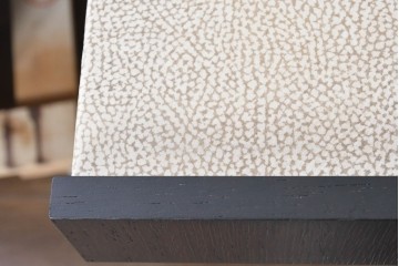 中古　イタリア製　超美品　SMANIA(ズマーニア)　CHIC(シック)　スライド式レザー天板付きデスク　定価約270万円　(R-091316)