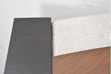 中古　イタリア製　超美品　SMANIA(ズマーニア)　CHIC(シック)　スライド式レザー天板付きデスク　定価約270万円　(R-091316)