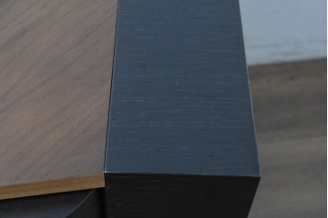 中古　イタリア製　超美品　SMANIA(ズマーニア)　CHIC(シック)　スライド式レザー天板付きデスク　定価約270万円　(R-091316)