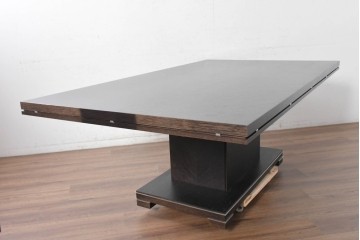 中古　イタリア製　美品　SMANIA(ズマーニア)　中央支柱型のダイニングテーブル　定価約180万円　(R-091318)