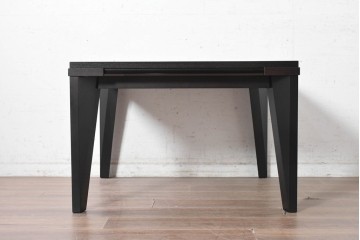中古　超美品　イタリア高級家具　SMANIA(ズマーニア)　SHARP(シャープ)　木目とシックな色合いが上品なコーヒーテーブル　定価約100万円　(R-091319)