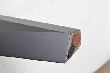 中古　超美品　イタリア高級家具　SMANIA(ズマーニア)　SHARP(シャープ)　木目とシックな色合いが上品なコーヒーテーブル　定価約100万円　(R-091319)
