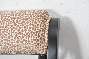 中古　美品　アメリカ最高級ブランド　CENTURY(センチュリー)　ロープツイスト装飾とアンテロープ柄が印象的なサロンチェア　定価約100万円　(R-091326)