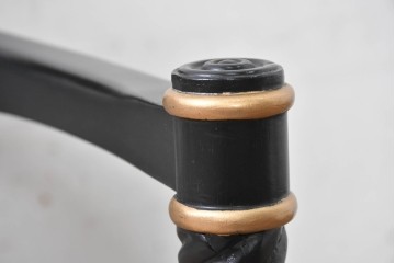 中古　美品　アメリカ最高級ブランド　CENTURY(センチュリー)　ロープツイスト装飾とアンテロープ柄が印象的なサロンチェア　定価約100万円　(R-091326)