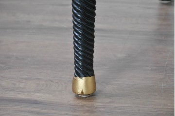 中古　美品　アメリカ最高級ブランド　CENTURY(センチュリー)　ロープツイスト装飾とアンテロープ柄が印象的なサロンチェア　定価約100万円　(R-091326)