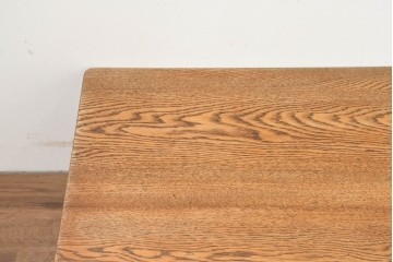 中古　Oak Village(オークヴィレッジ)　ナラ無垢材　豊かな木目を楽しめるシンプルな座卓　(R-091331)