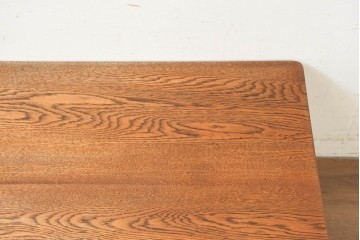 中古　Oak Village(オークヴィレッジ)　ナラ無垢材　豊かな木目を楽しめるシンプルな座卓　(R-091331)