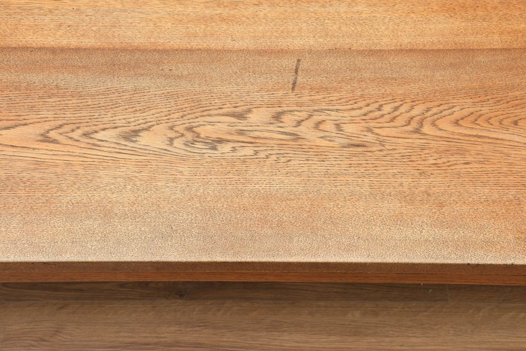 中古　Oak Village(オークヴィレッジ)　ナラ無垢材　豊かな木目を楽しめるシンプルな座卓　(R-091331)