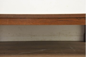 中古　Oak Village(オークヴィレッジ)　ナラ無垢材　豊かな木目を楽しめるシンプルな座卓　(R-091331)