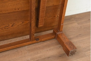 中古　Oak Village(オークヴィレッジ)　ナラ無垢材　豊かな木目を楽しめるシンプルな座卓　(R-091331)