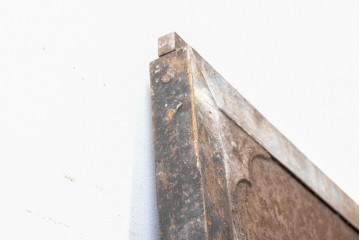 ヴィンテージ建具　昭和中期　無骨な風合いを楽しむ鉄製蔵戸1枚　(R-091335)