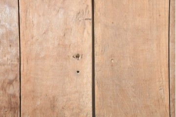 アジアンアンティーク建具　1900年頃　インド　チーク材　サンバースト文様を随所に配した重厚な枠付き両開き門扉2枚(1対)セット　(R-091337)