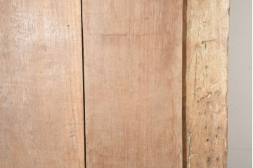 アジアンアンティーク建具　1900年頃　インド　チーク材　サンバースト文様を随所に配した重厚な枠付き両開き門扉2枚(1対)セット　(R-091337)