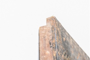 アンティーク建具　明治から大正期　錆色をまとった重厚な鉄板張り蔵戸1枚　(R-091341)