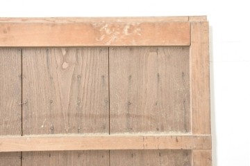 アンティーク建具　明治から大正期　錆色をまとった重厚な鉄板張り蔵戸1枚　(R-091341)
