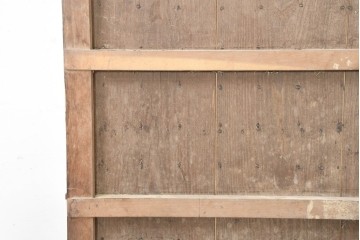 アンティーク建具　明治から大正期　錆色をまとった重厚な鉄板張り蔵戸1枚　(R-091341)