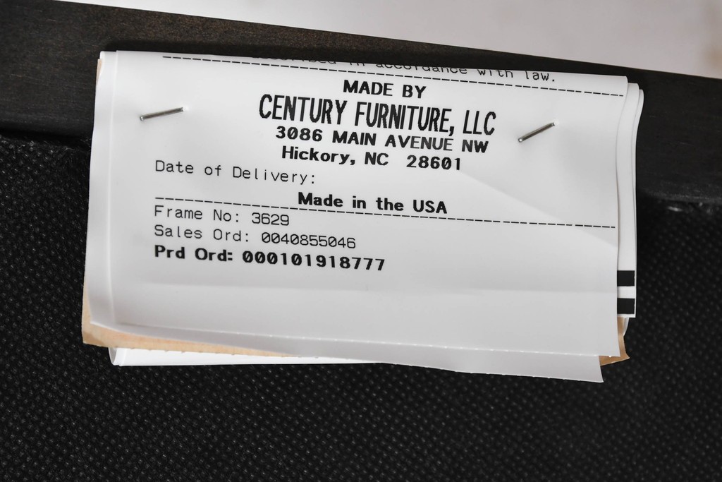 中古　美品　アメリカ最高級ブランド　CENTURY(センチュリー)　ロープツイスト装飾とアンテロープ柄が印象的なサロンチェア　定価約100万円　(R-091343)
