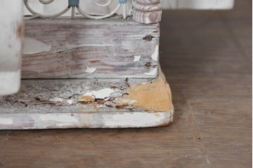 フランスアンティーク　1900年から1920年頃　繊細なワイヤー装飾が目を引く鳥かご　(R-091354)