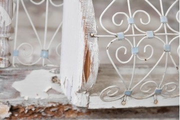 フランスアンティーク　1900年から1920年頃　繊細なワイヤー装飾が目を引く鳥かご　(R-091354)