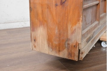 和製アンティーク　昭和初期から昭和中期　パタパタ扉と引き戸付き下駄箱　(R-091356)