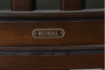 中古　美品　希少な廃番品　maruni(マルニ木工)　地中海ロイヤルシリーズ(ROYAL)　本革　デスクチェア　定価約23万円　(R-091058)