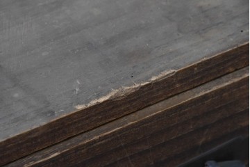 和製アンティーク　明治期から大正期　上手物　総桐材　作りの良い五丁引きの2段重ね関東時代箪笥　(R-091360)