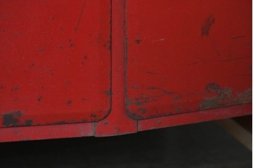  アメリカヴィンテージ　Allen Electric and Equipment Co(アレン・エレクトリック社)　TYPE E420　177049　赤いボディとロゴが印象的なメタルキャビネット　(R-091363)