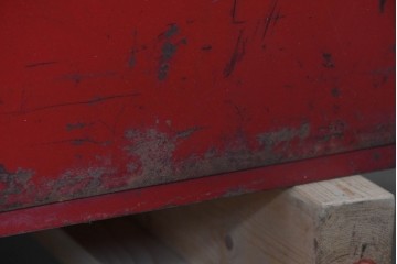  アメリカヴィンテージ　Allen Electric and Equipment Co(アレン・エレクトリック社)　TYPE E420　177049　赤いボディとロゴが印象的なメタルキャビネット　(R-091363)